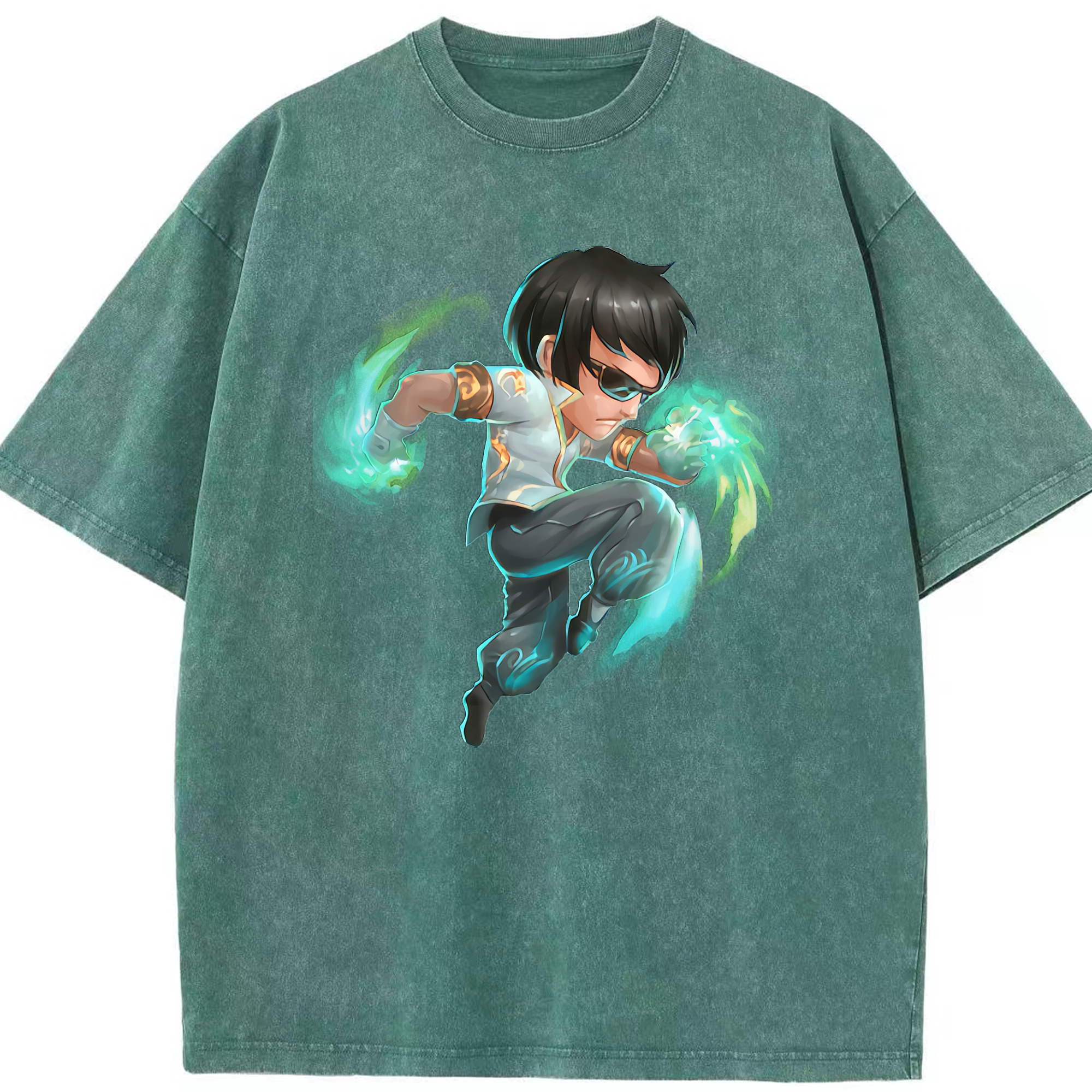 リーグ・オブ・レジェンド League of Legends LOL 綿100% ヴィンテージ風 半袖Tシャツ（フロントプリント）